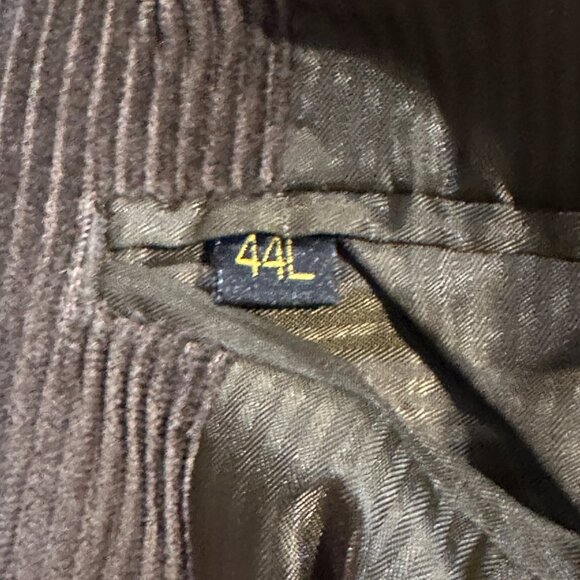 Hunt Valley Blazer Sports Coat Corduroy Brown 2 Button Back Vent Academia Sz 44L - Picture 3 of 16